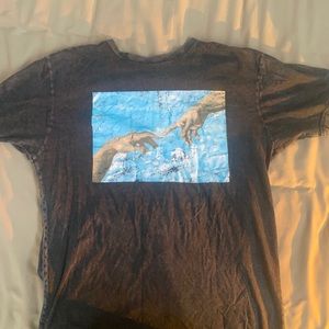 gray oversized shirt